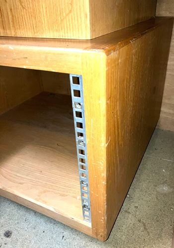 Unknown-3x 6u wooden heavy duty 19 in racks